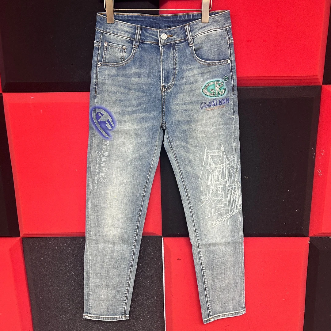 男春夏新款牛仔裤修身百搭裤子