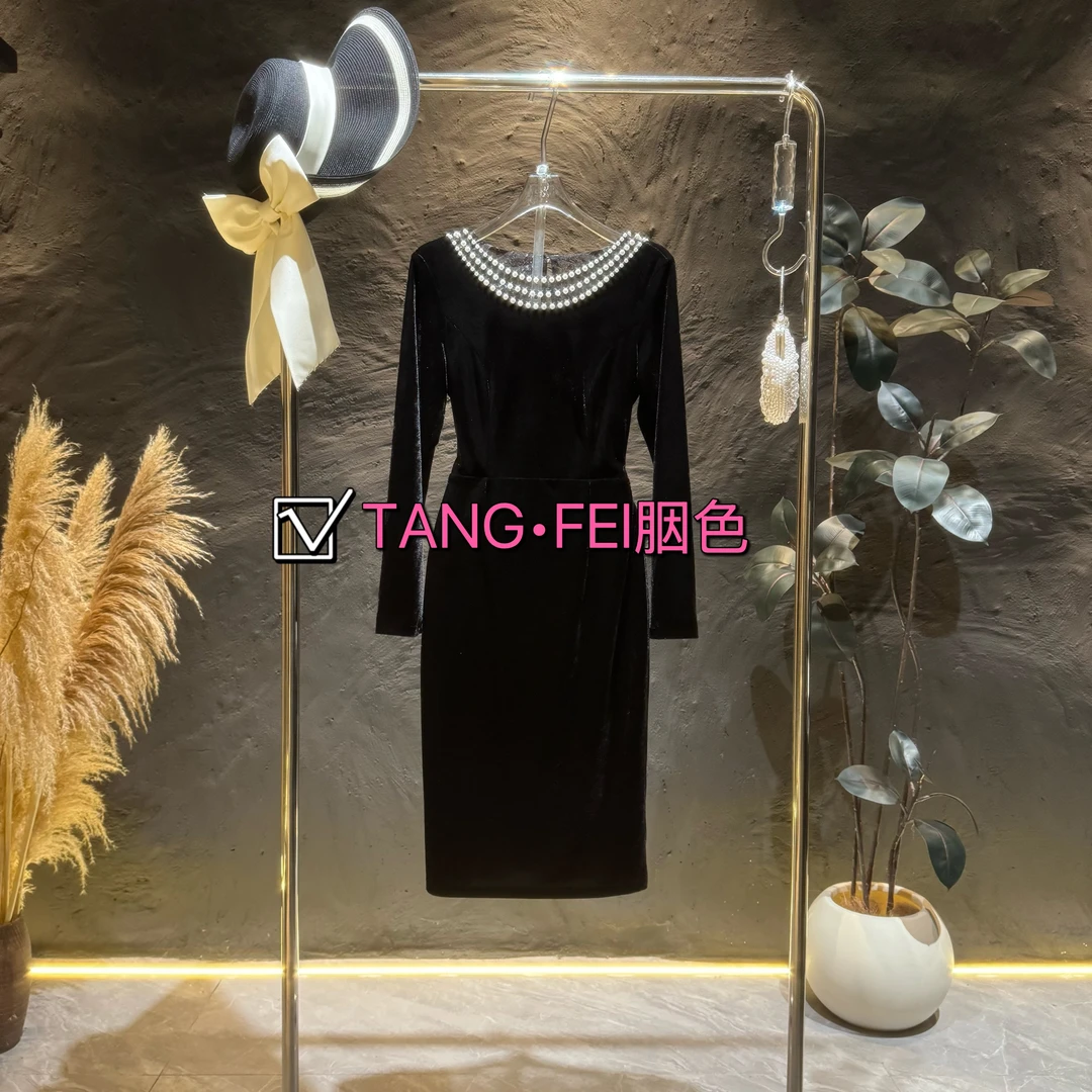 ”杨安推荐‘’【九里香】TF0024高端轻奢气质连衣裙