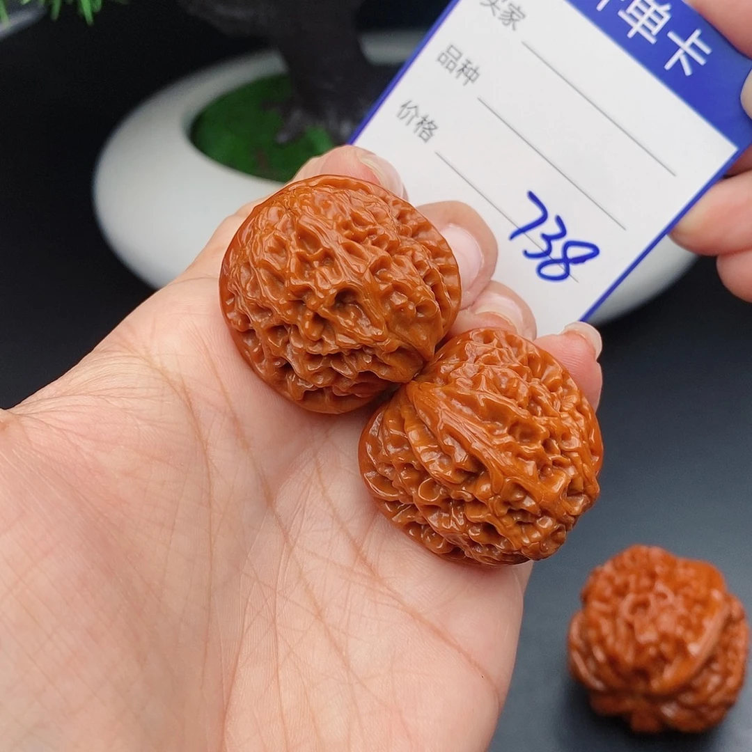 郭***金把件文玩核桃32龙眼738