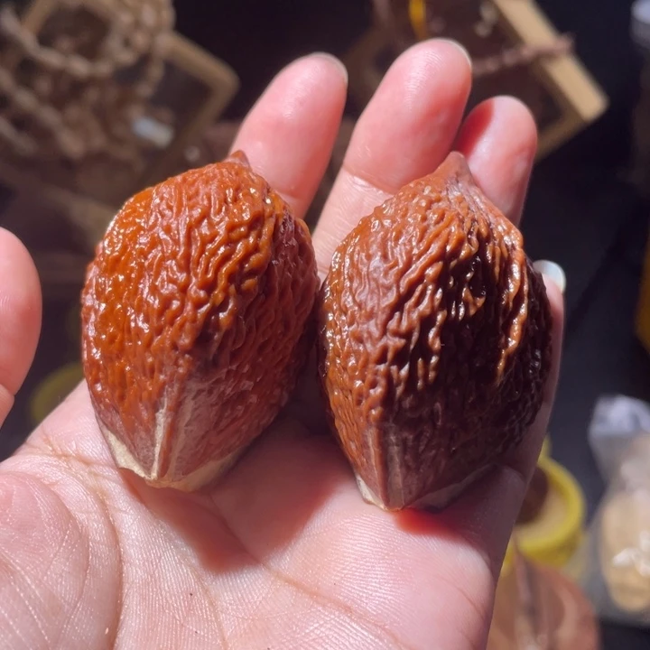 桃核吊坠荔枝纹异形橄榄核