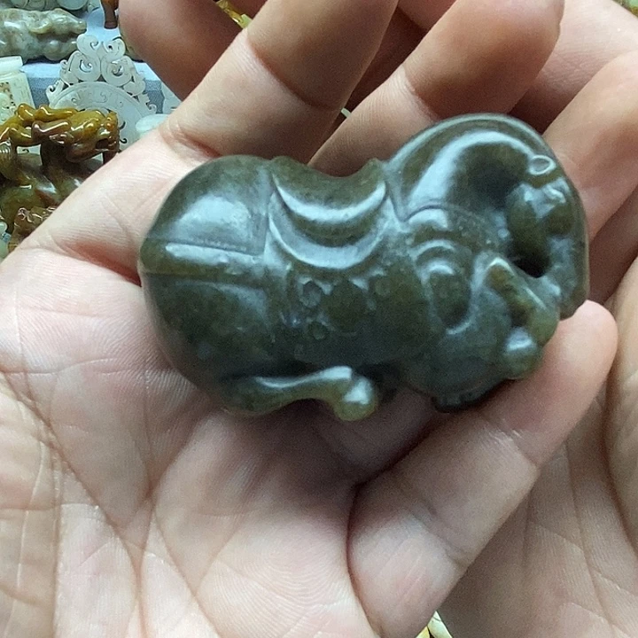 和田玉未镶嵌挂件18