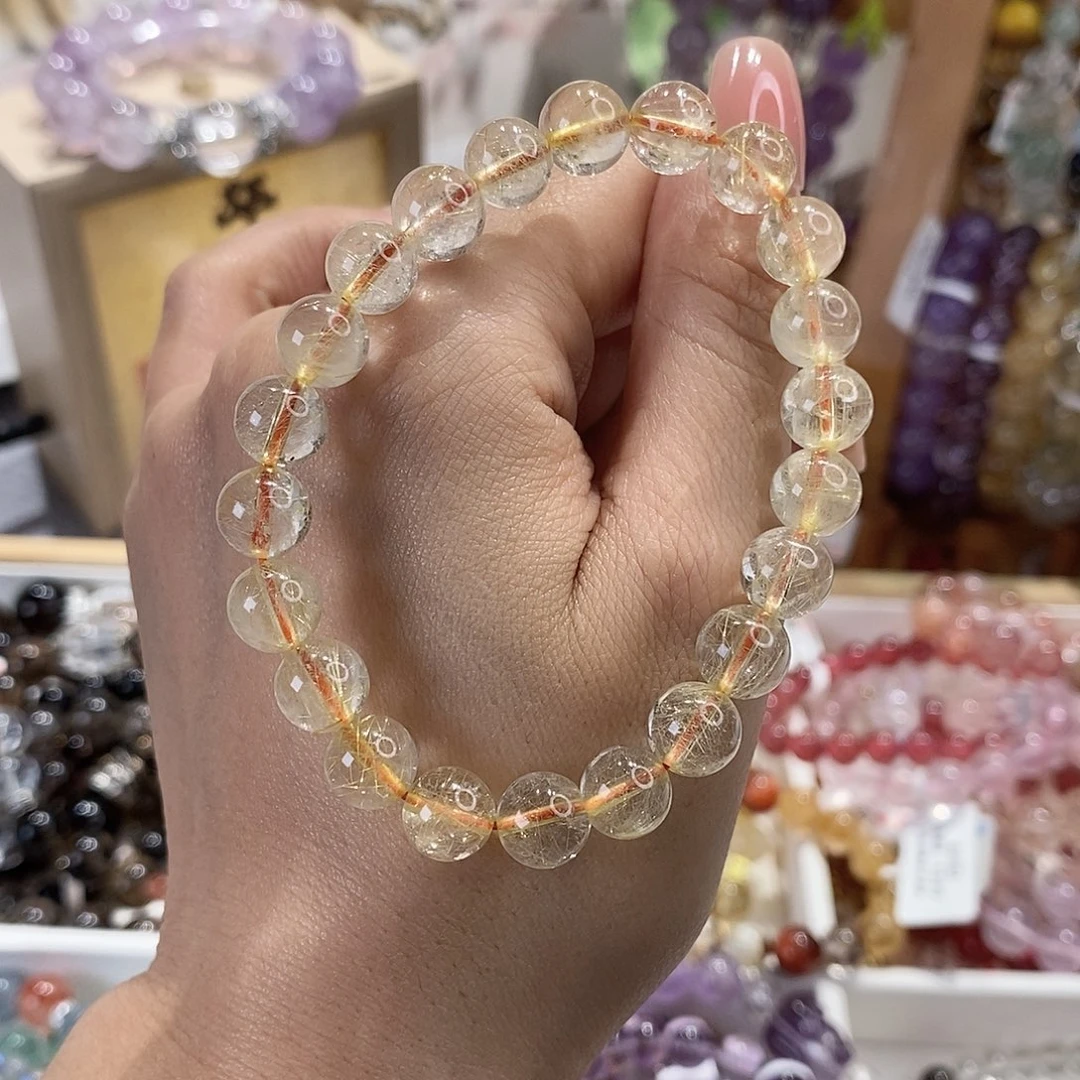 水晶手链未镶嵌G3301单圈颜色微差