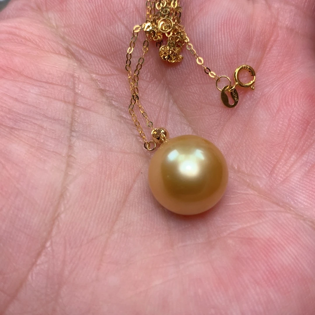 海水珍珠18K金镶嵌颈饰