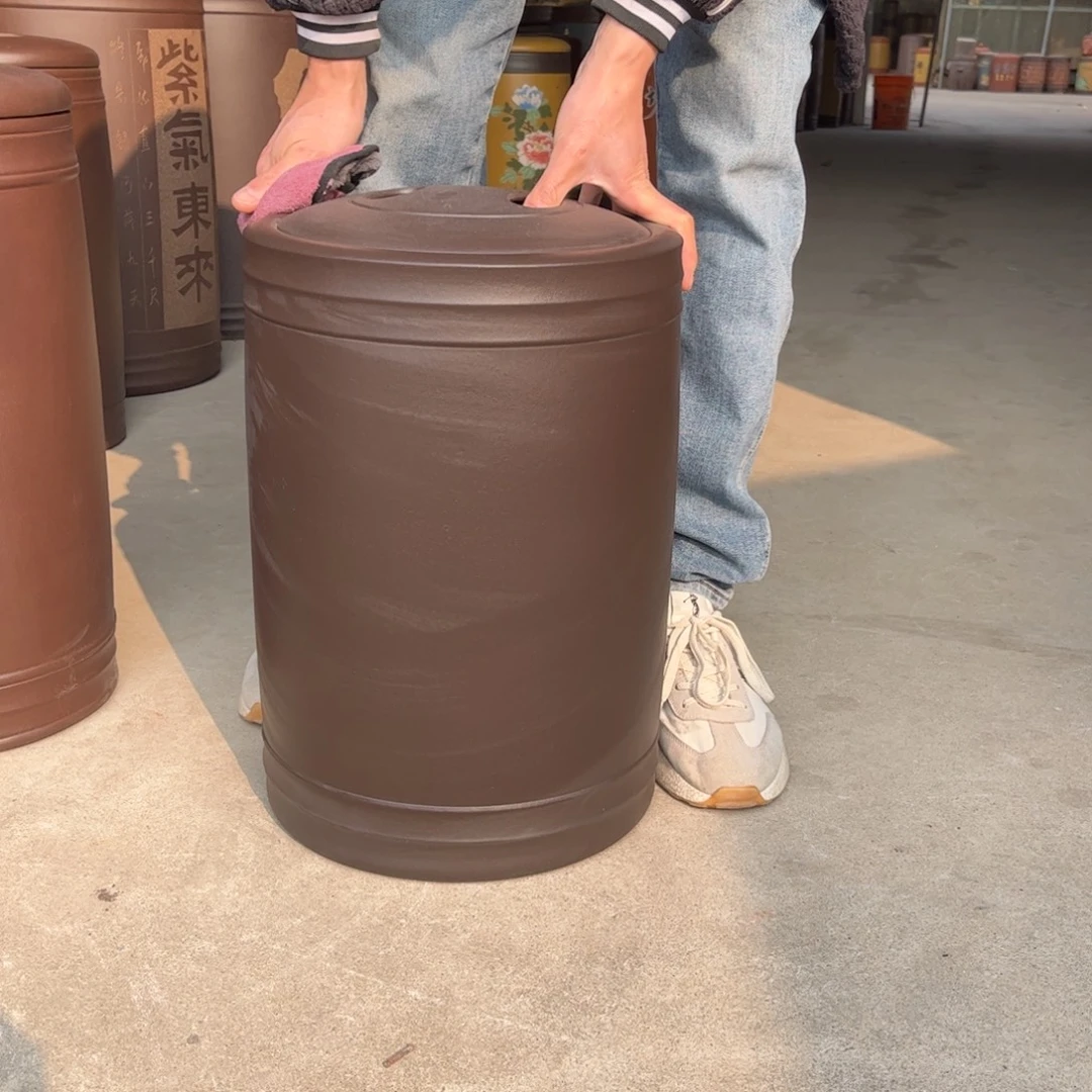 紫砂茶叶罐23 饼茶叶罐