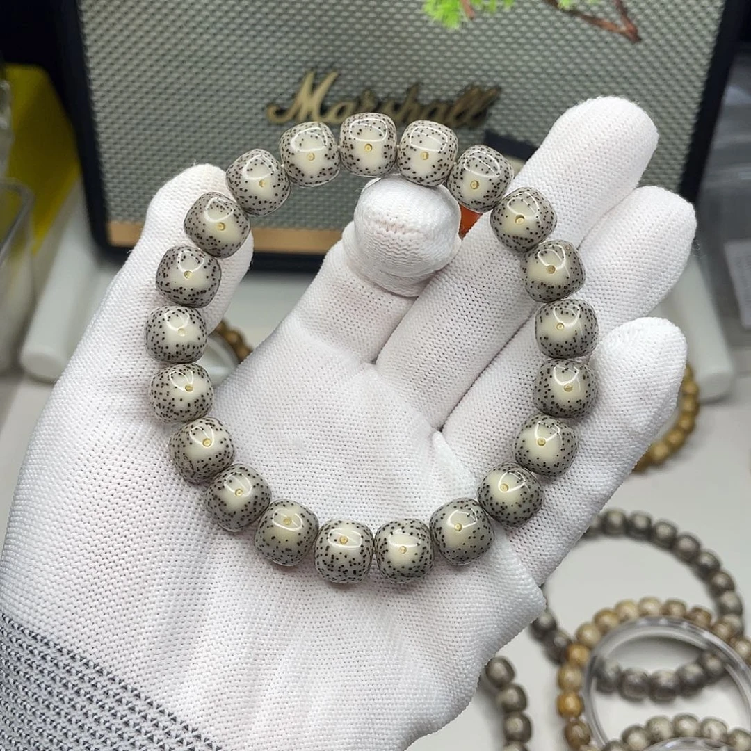 手串星月菩提11.5mm 灰瞳 黄金瞳