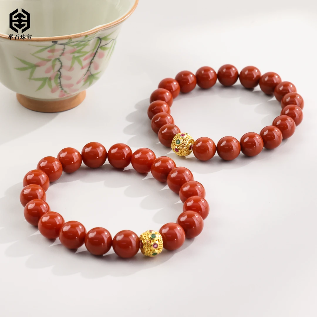 【举石精选】X1228-405-0149南红玛瑙手串18k（一件/多样性发）W