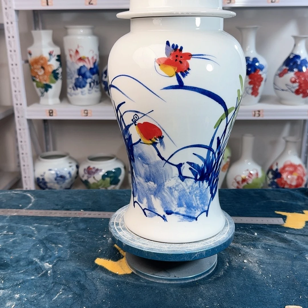 摆件景德镇陶瓷将玉鸟