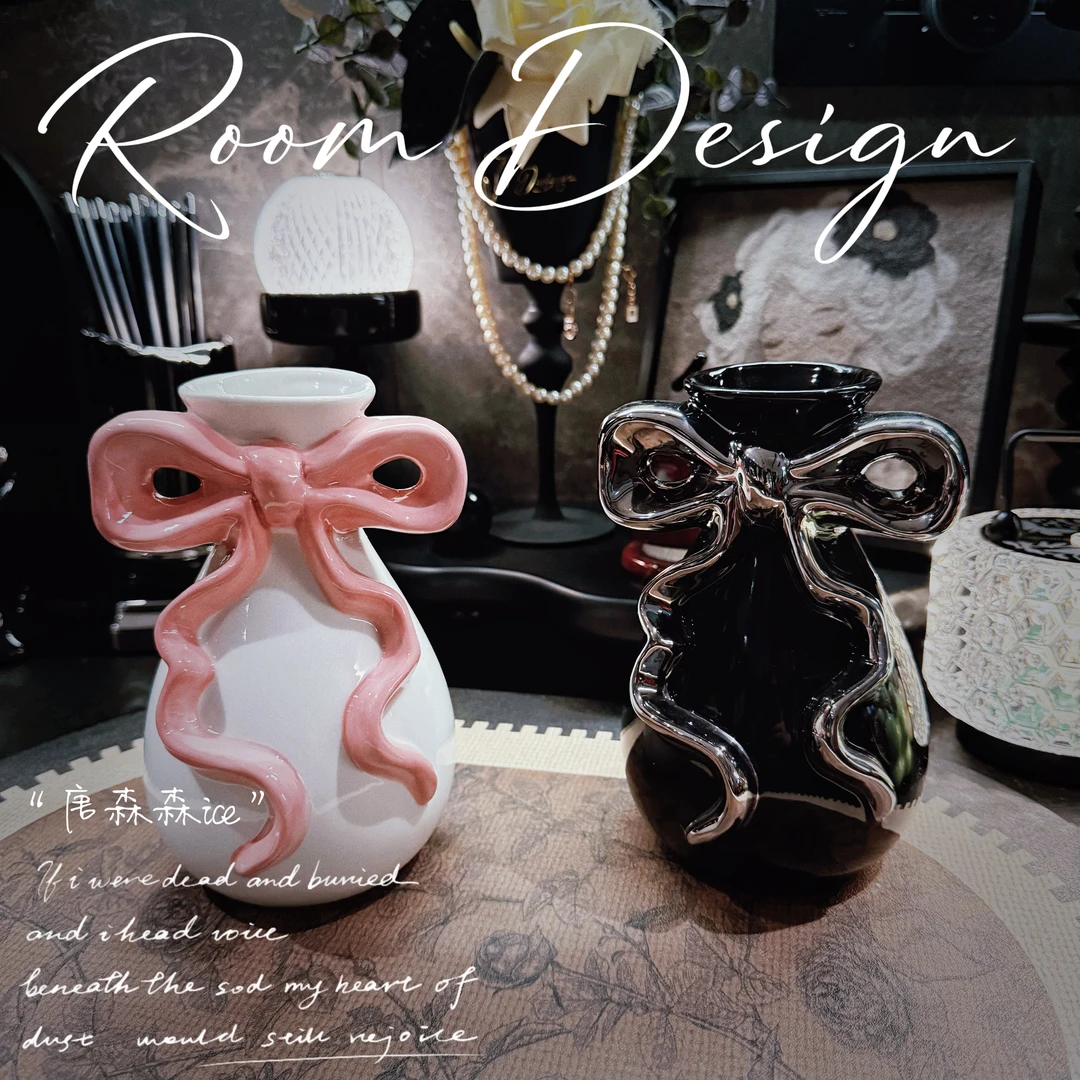 高级感花瓶陶瓷轻奢现代简约客厅鲜花干花桌面摆件家居装饰