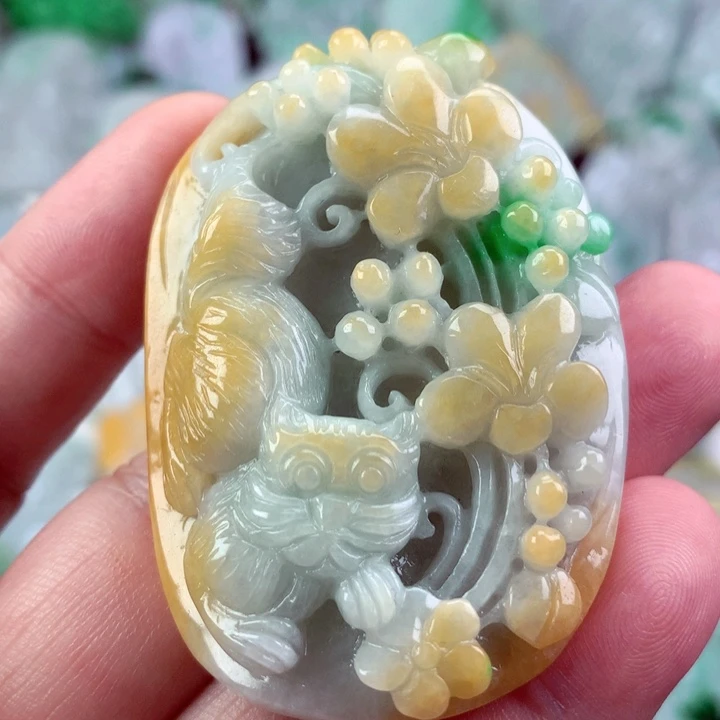 翡翠未镶嵌吊坠(不含链)