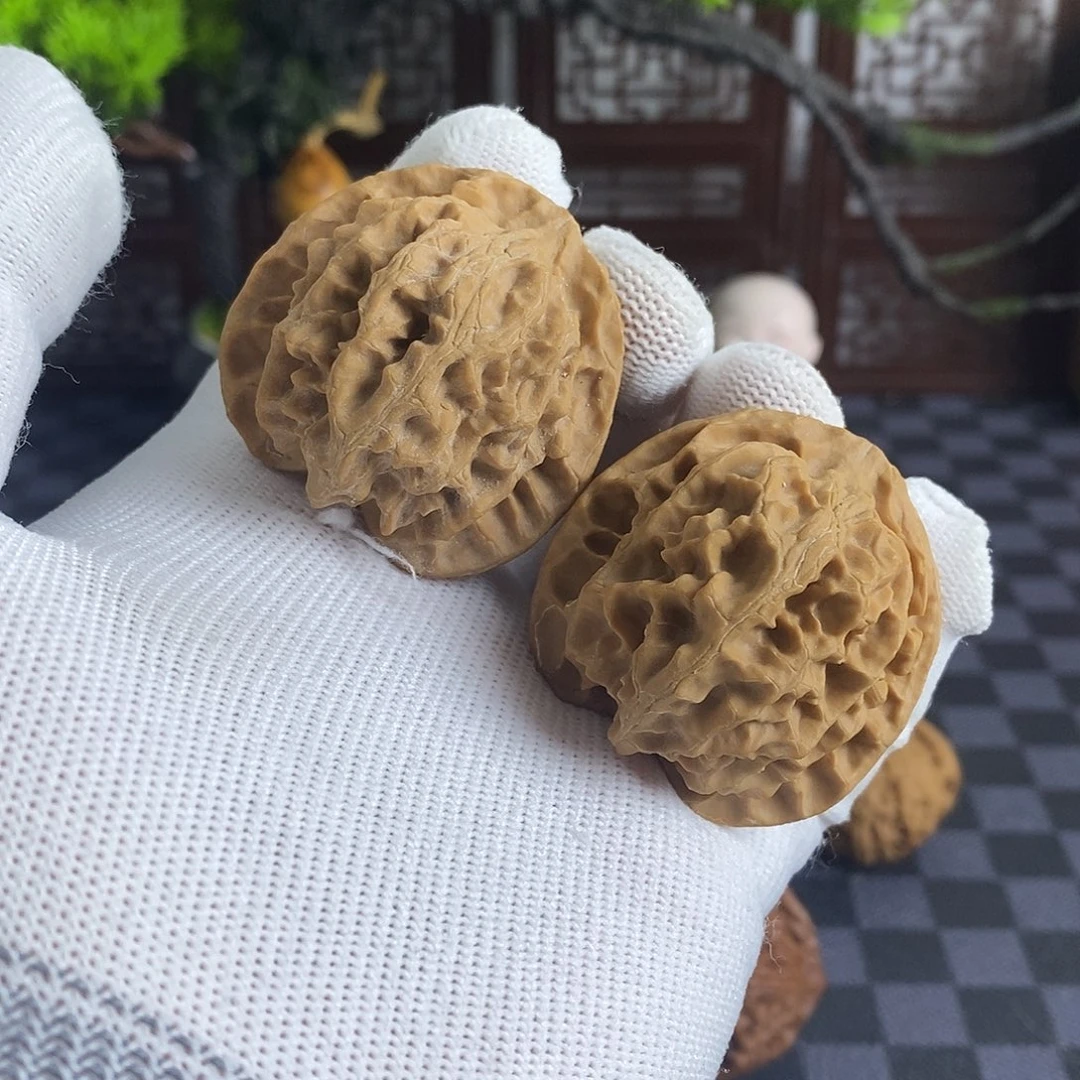 桃核把件42苹果圆