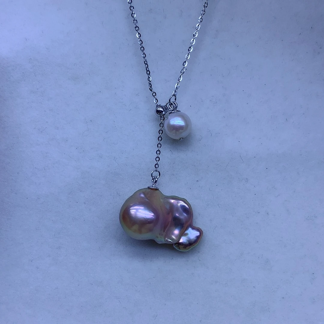 【闪购商品】淡水珍珠颈饰银S925镶嵌