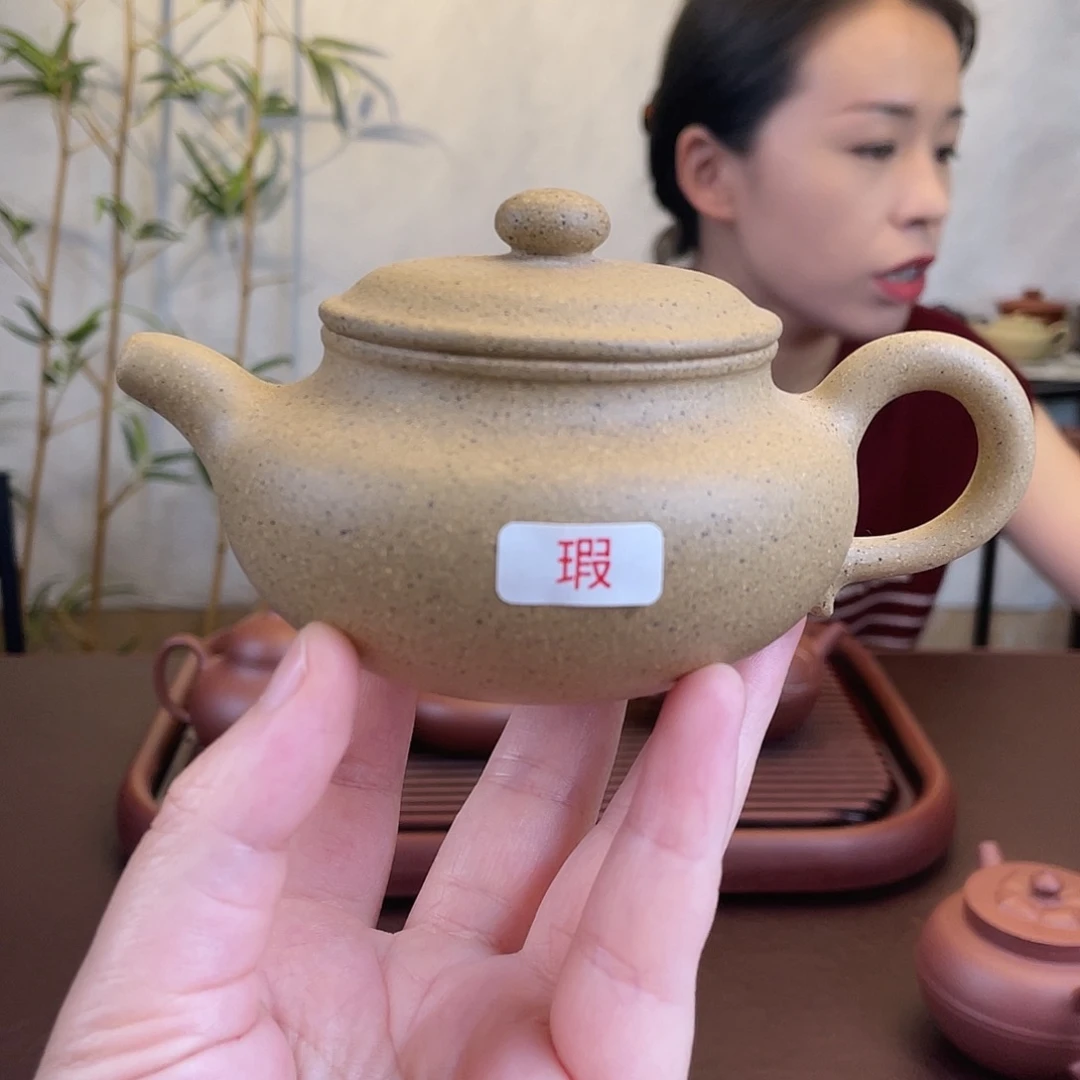 婕***ヾ茶壶紫砂微瑕老芝麻段仿古180cc