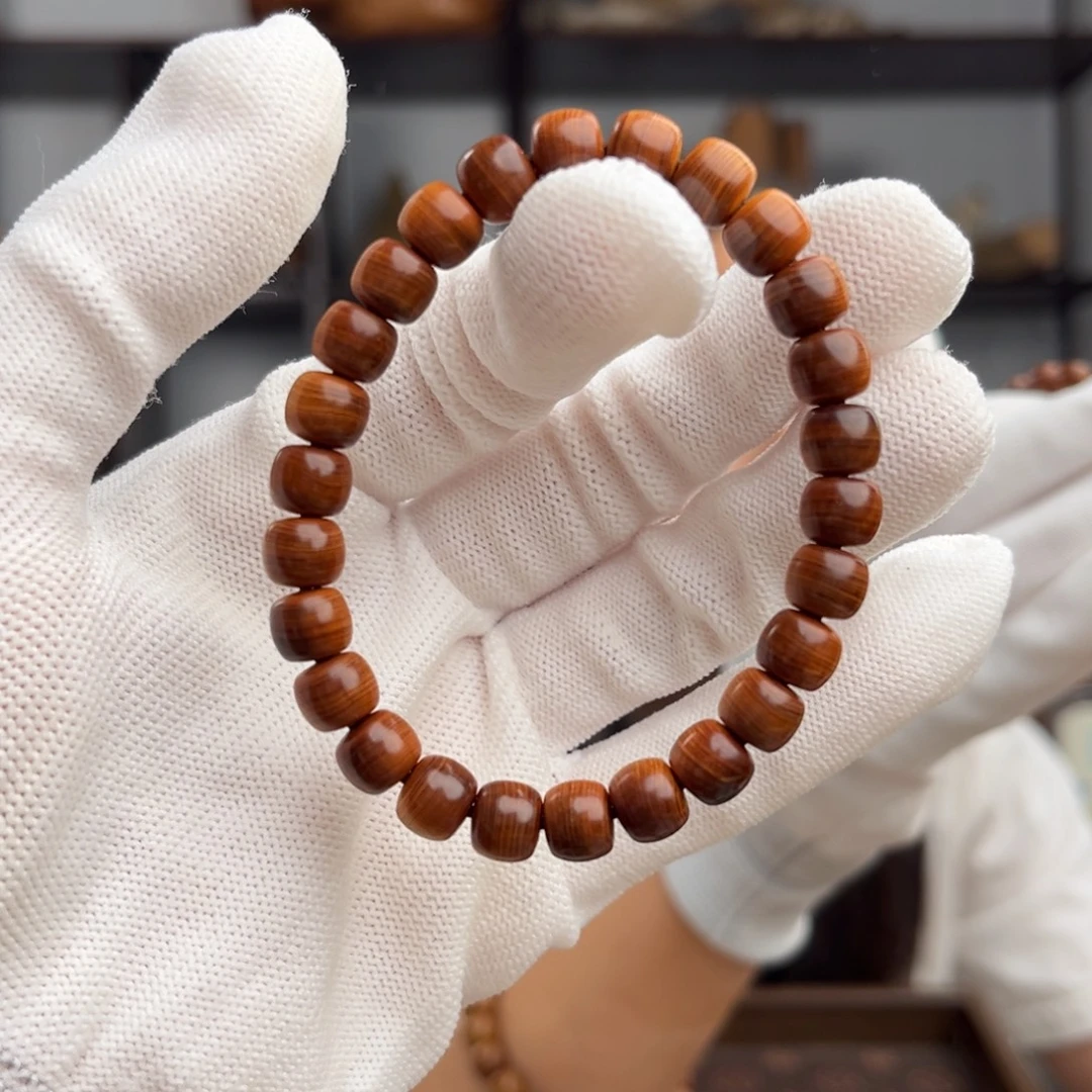 柏木（崖柏）手串/手链 干黑蚕丝0708泥膏香料甜香