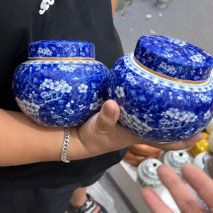 瑕疵福利品陶瓷茶叶罐介意勿拍
