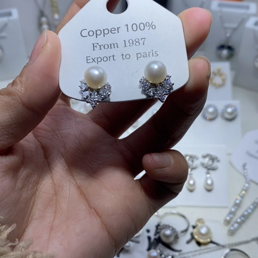 淡水珍珠未镶嵌耳饰