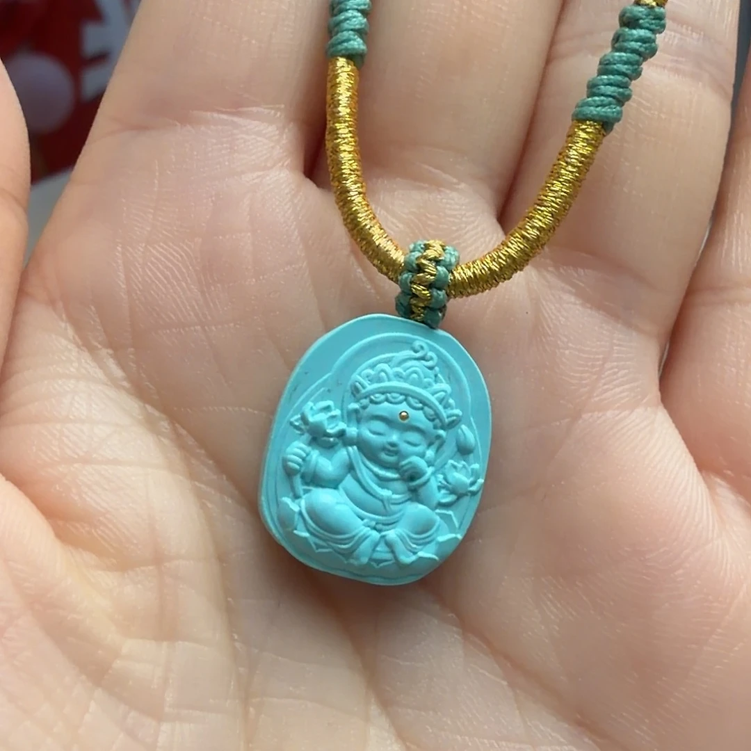 绿松石未镶嵌颈饰