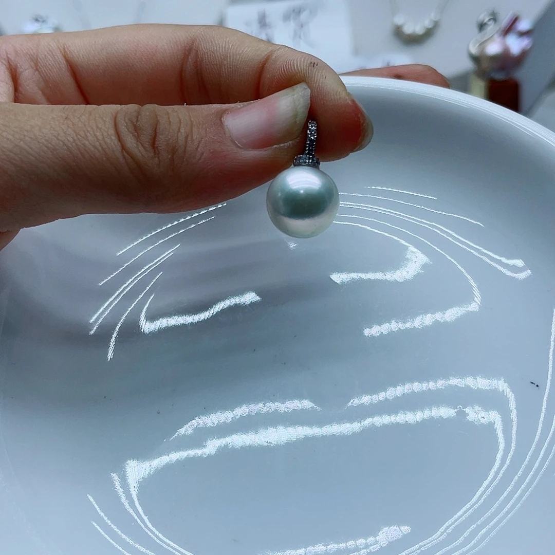 颈饰银S925镶嵌淡水珍珠