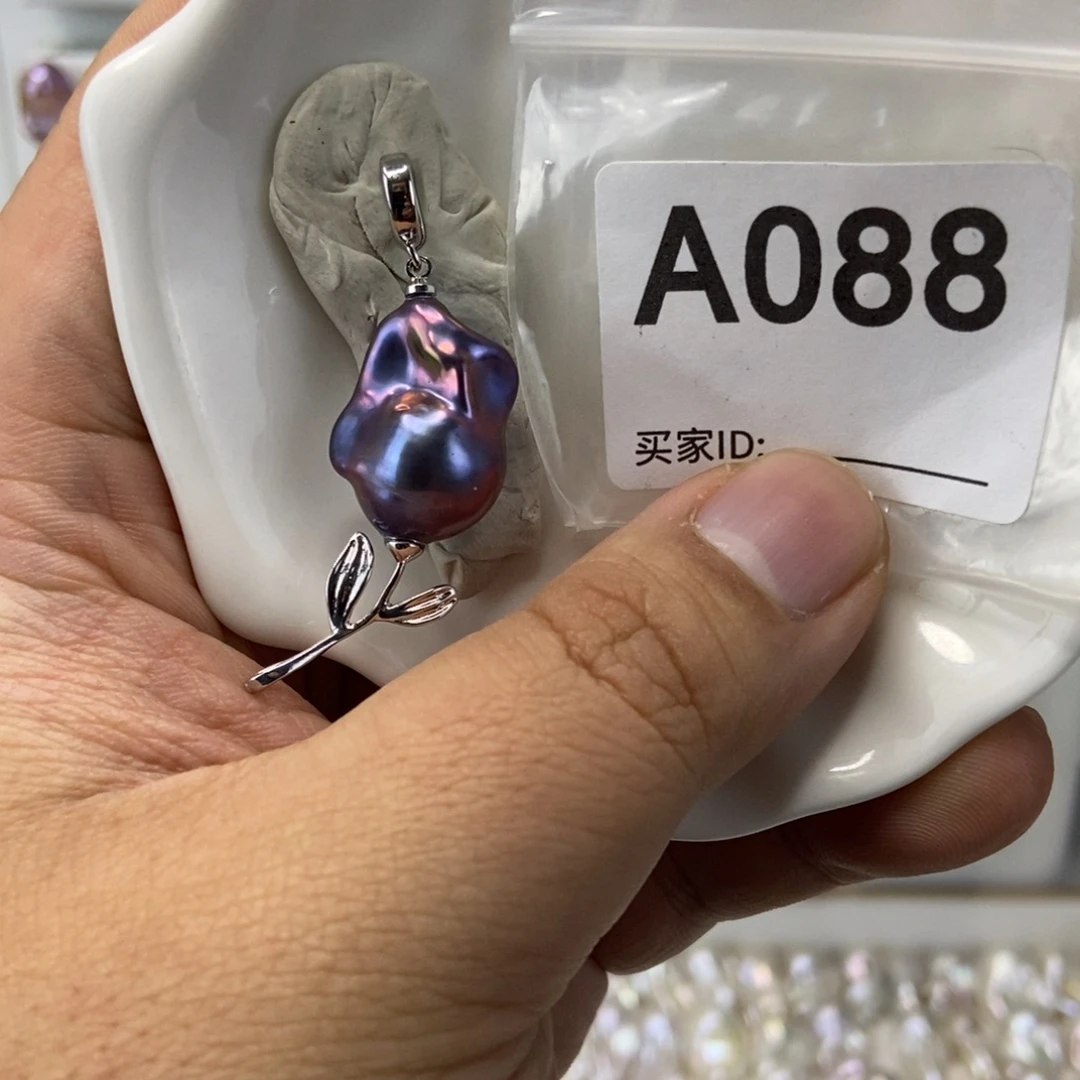 吊坠(不含链)合金淡水珍珠