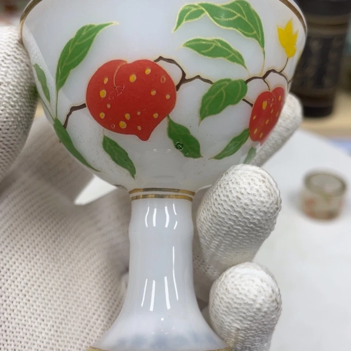 陶瓷琉璃高足杯1