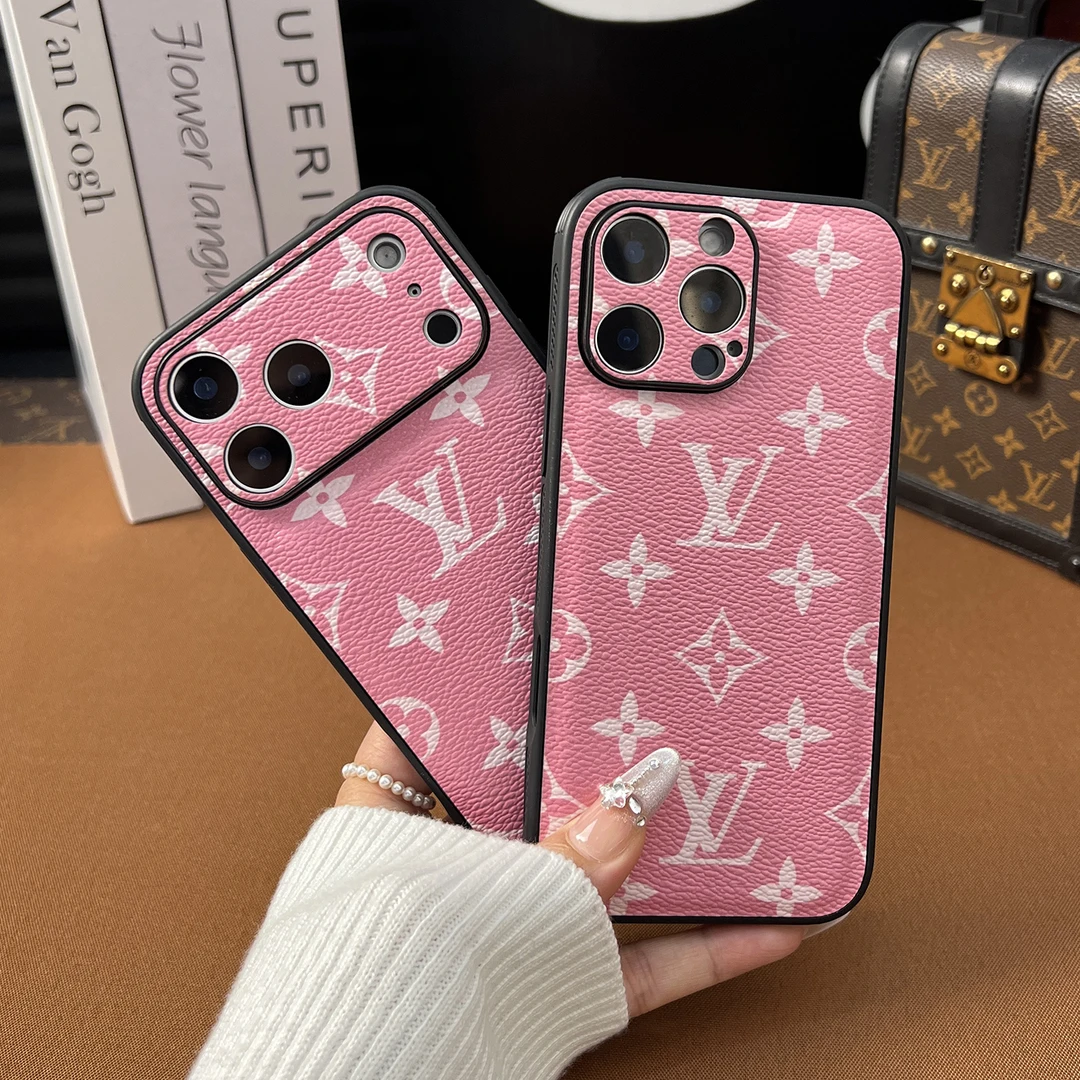 适用苹果17promax手机壳iphone16新款15防摔14皮质13高级感老花潮