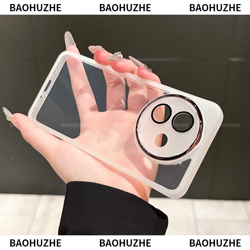 电镀镜头全包适用vivoy300i/y200i手机壳透明防摔软壳超薄高清