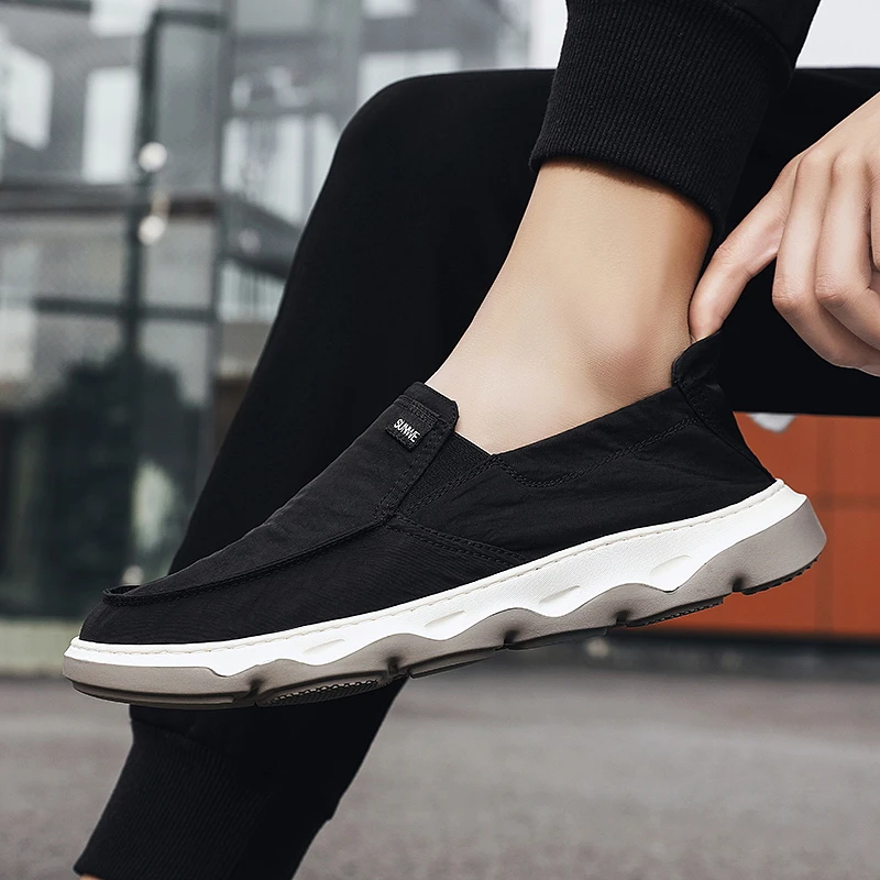 套脚学生同款【爆款】德训鞋男阿甘鞋帆布鞋系带软底潮流李小龙女