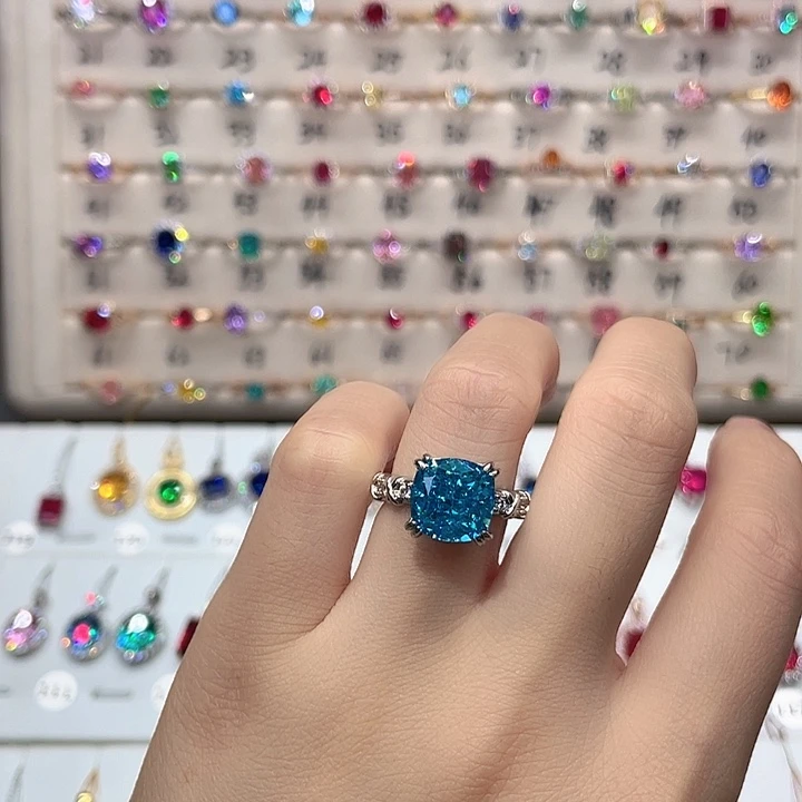 1碧玺（处理）12圈闭口戒指