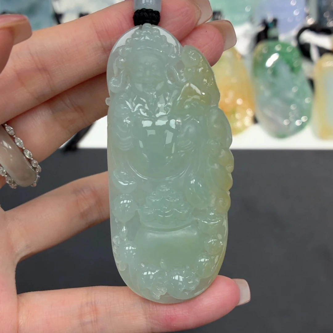 翡翠未镶嵌挂件天然缅甸A货翡翠