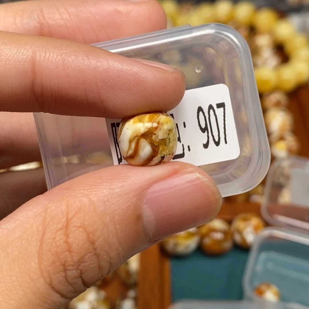 沁色蜜蜡未镶嵌907