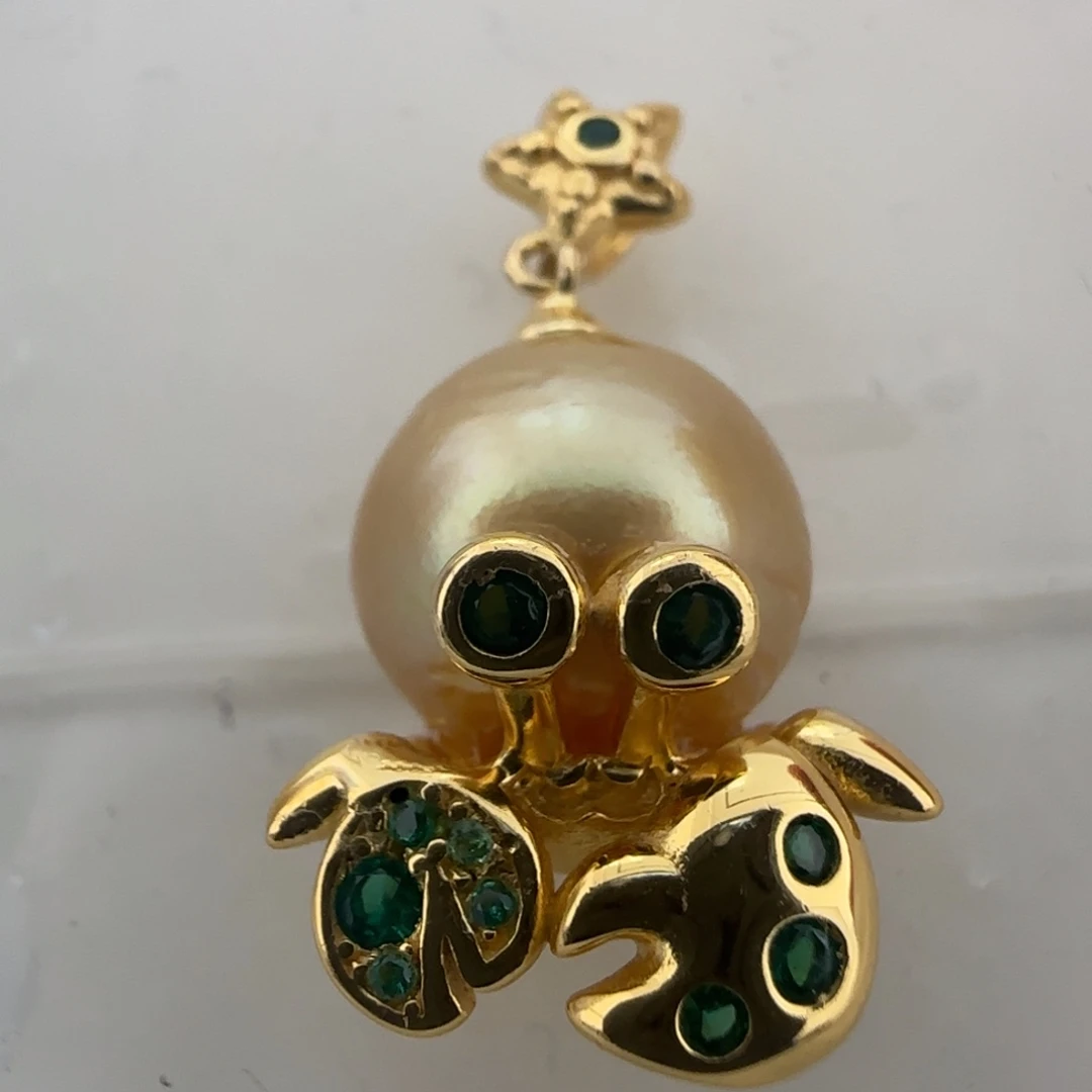 银S925镶嵌海水珍珠颈饰