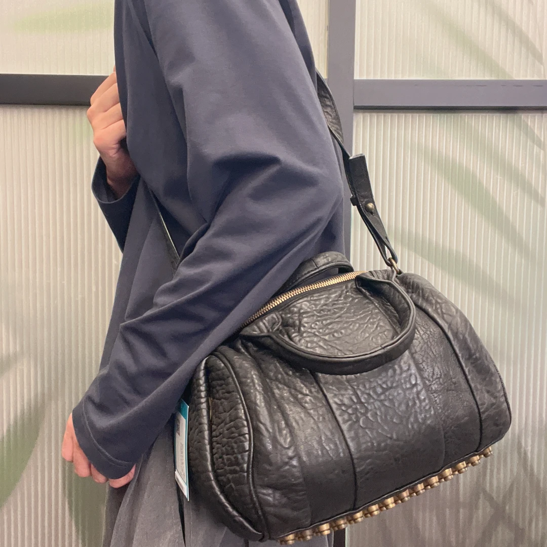 95新 YSL/圣罗兰 【涛】亚历山大王 17PP02 黑色手提斜挎包