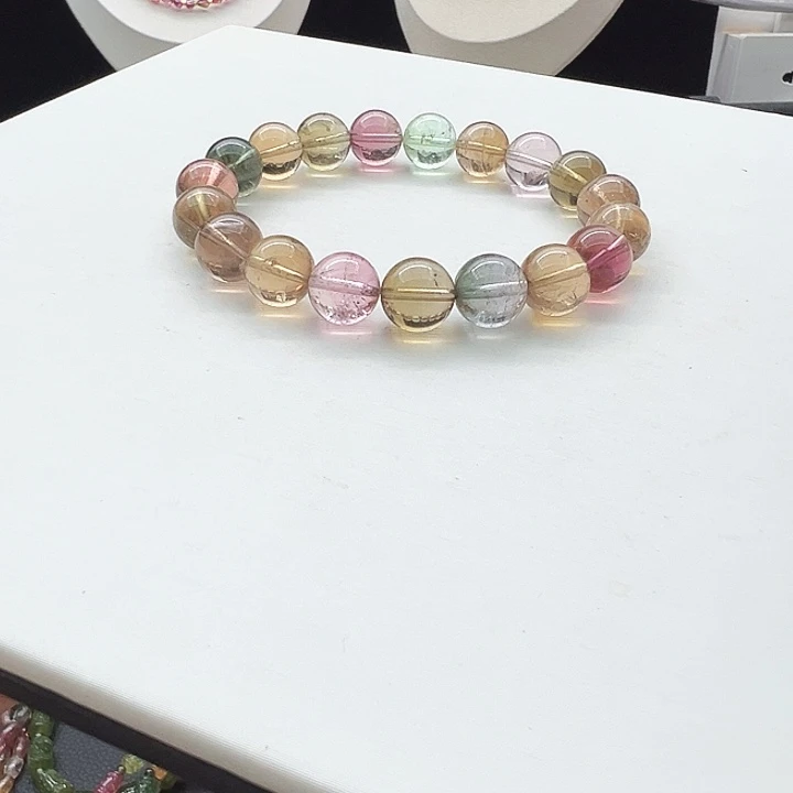 碧玺未镶嵌手链15号