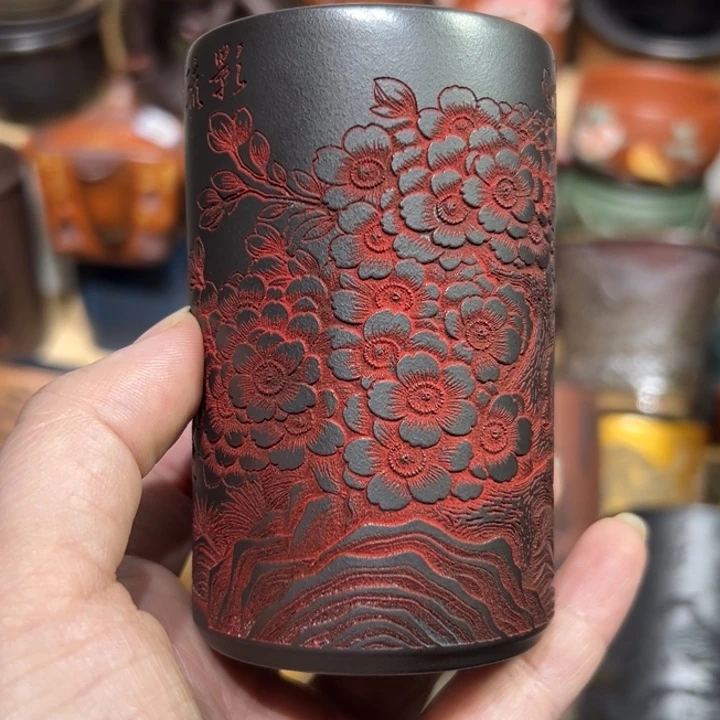茶杯紫砂宜兴紫砂主人杯