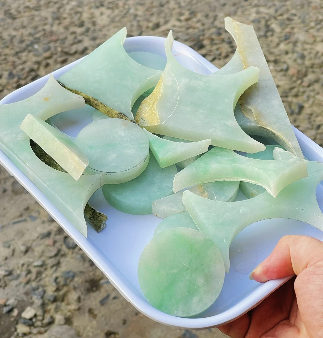A货片料边角料可用于养鱼缸种花