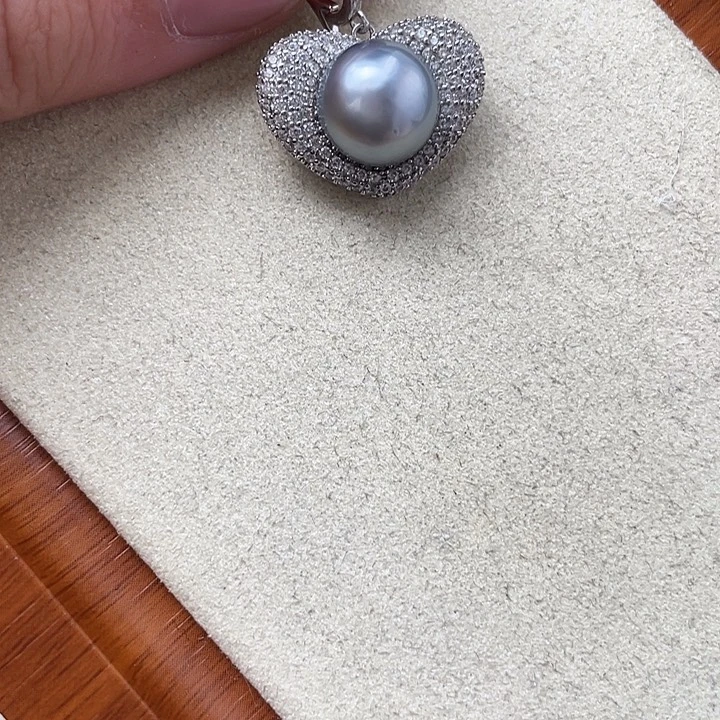 海水珍珠吊坠(不含链)银S925镶嵌