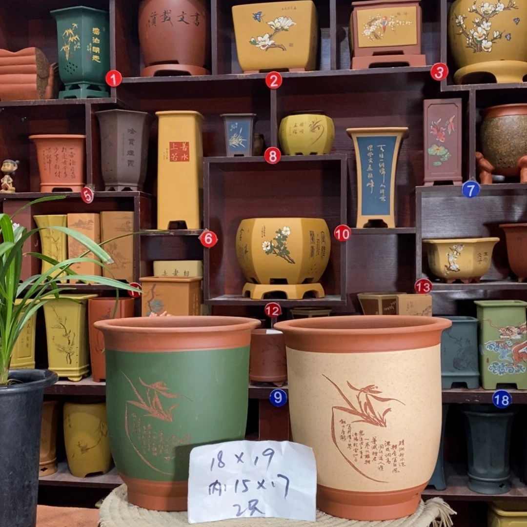紫砂艺术紫砂花盆