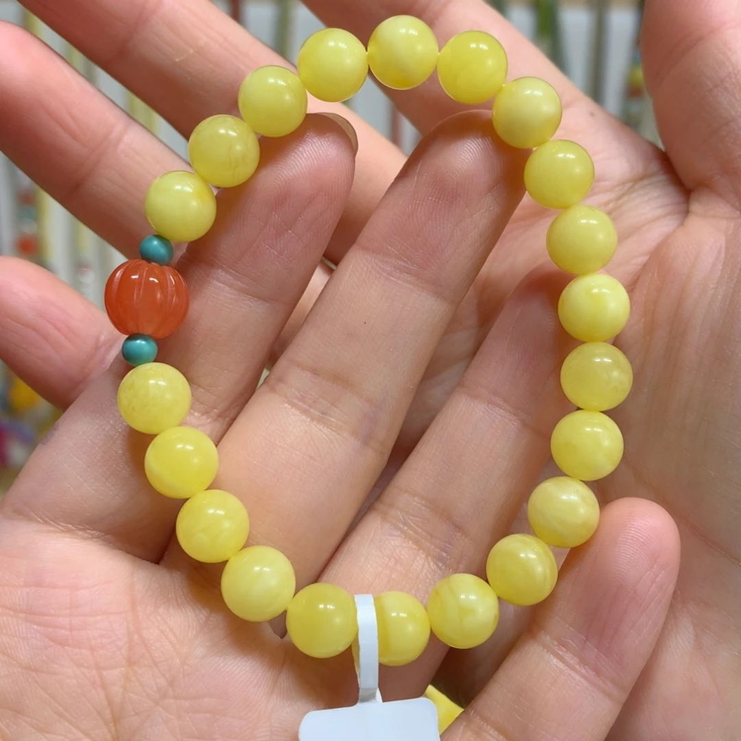 蜜蜡手链未镶嵌8m m