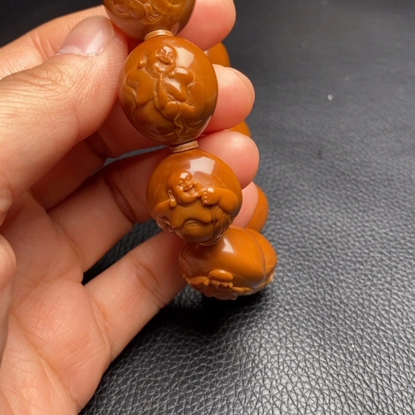 【闪购商品】橄榄核吊坠数***讷八宝弥勒