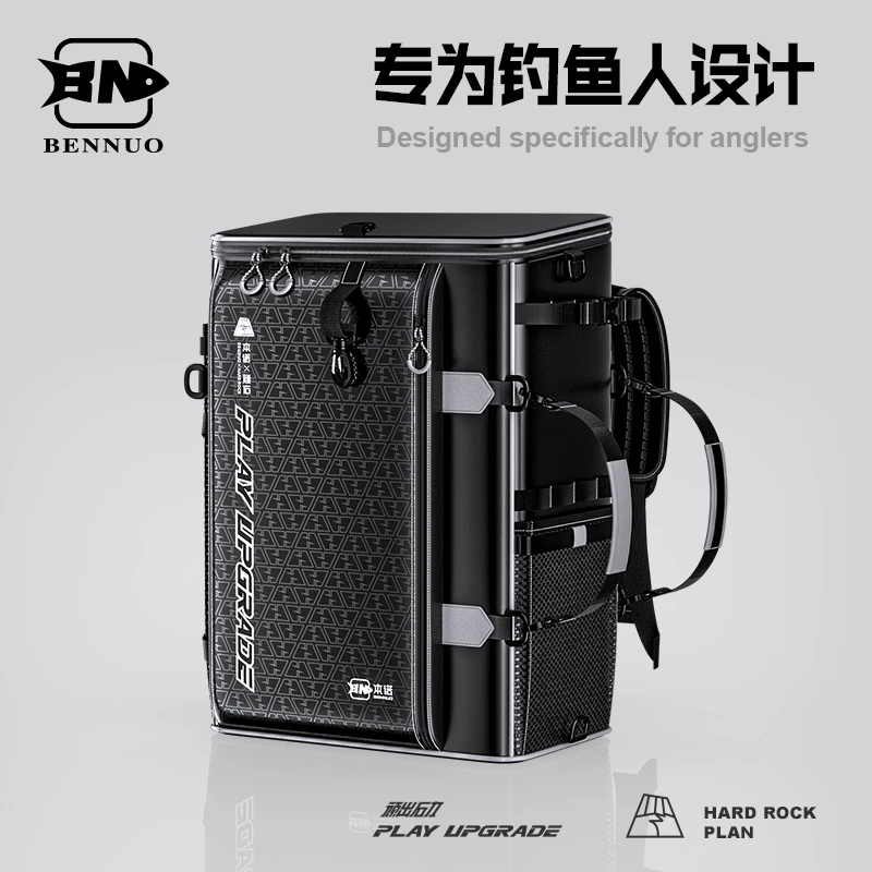 本诺顽石钓椅桶包渔具收纳包多功能防水钓鱼包骑士欧式钓椅双肩包
