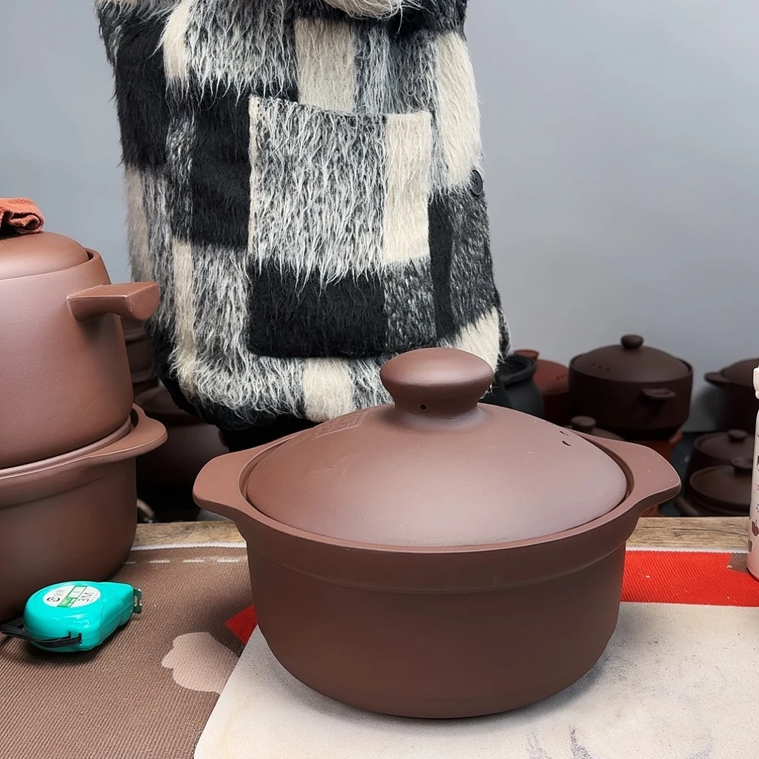 紫砂砂锅4升微瑕的