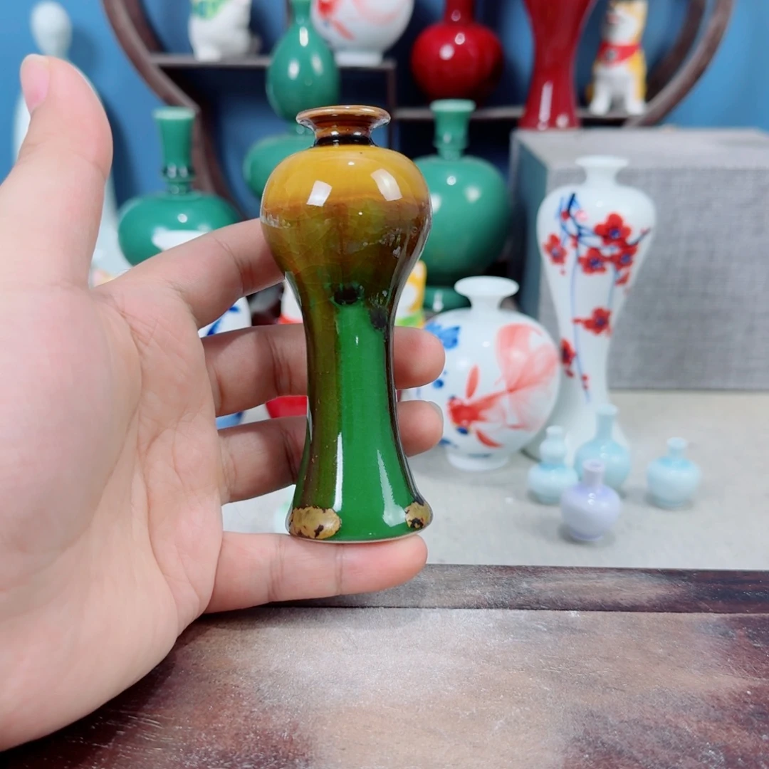 陶瓷手工小花器摆件