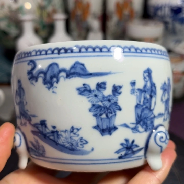 紫砂茶叶罐青花22222222222