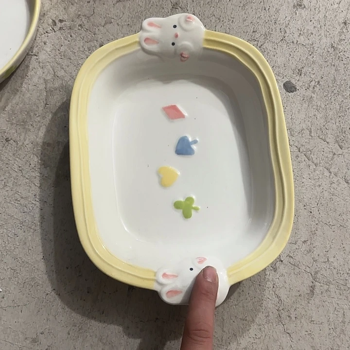 陶瓷9英寸双耳盘1111111111111111111111111