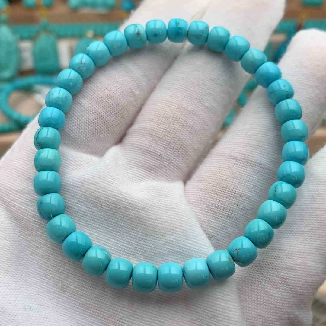 绿松石未镶嵌珠宝奇石6mm