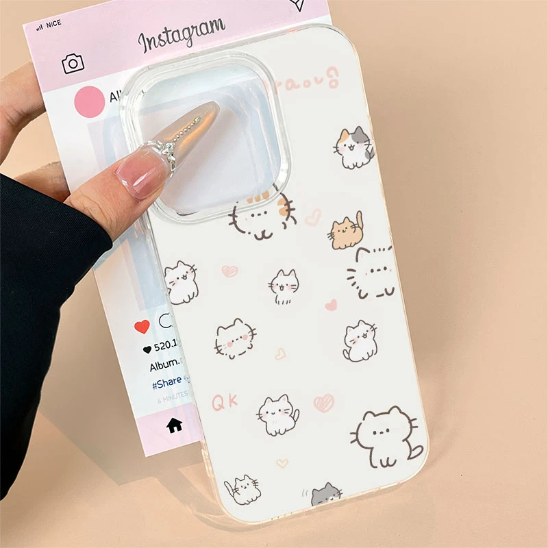 奶萌线条狗适用苹果13手机壳软iphone16pro/15小米vivo华为oppo套