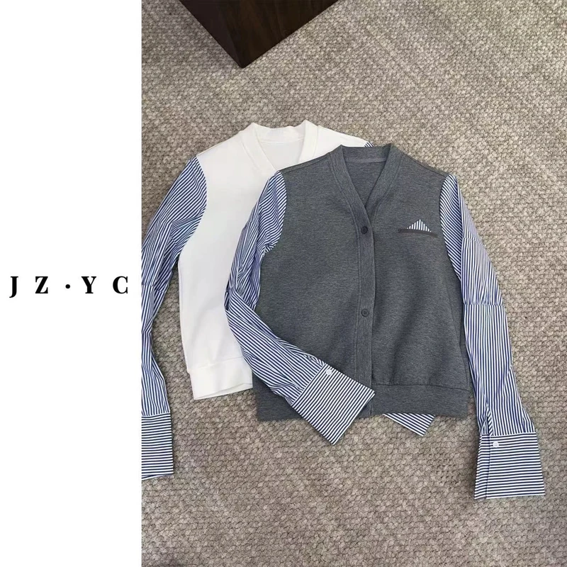 【洁子衣橱】6020时尚百搭休闲假两件JZYC