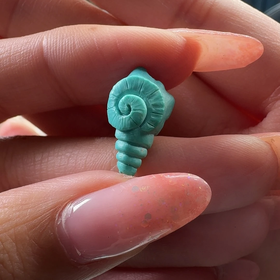 绿松石未镶嵌吊坠(不含链)小海螺