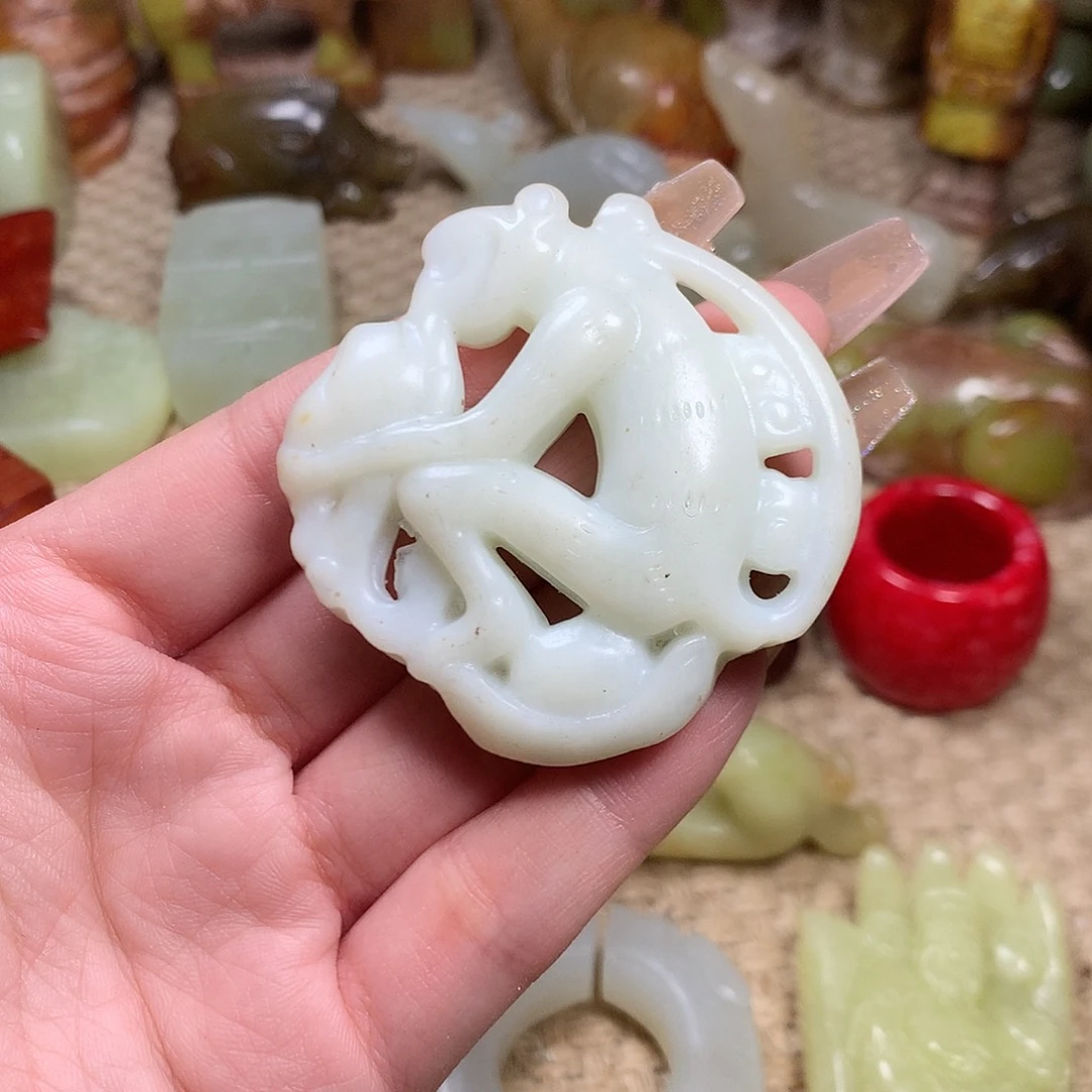 白玉菩提吊坠挂件