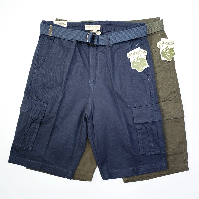 男式美式做旧迷彩五分军裤口袋宽松男装直筒休闲裤