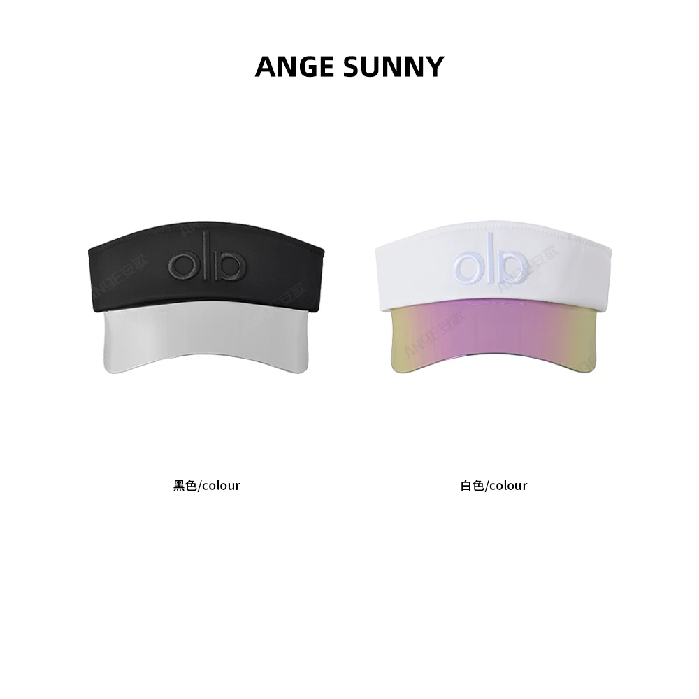 ANGE SUNNY【字母刺绣空顶帽】遮阳渐变帽檐空顶鸭舌帽